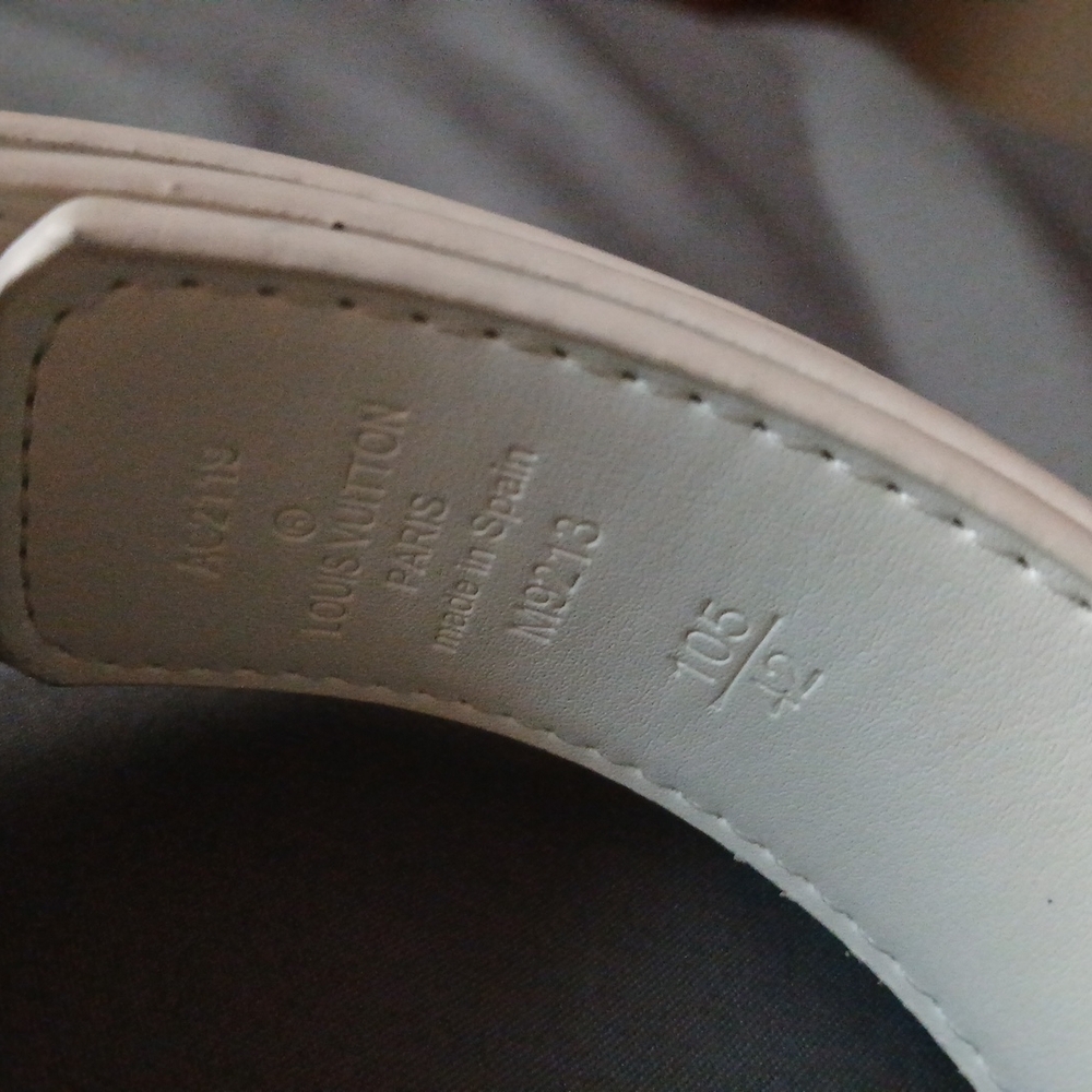 Louis Vuitton White Monogram Belt - Picture 2 of 6